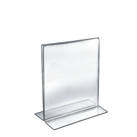 AZAR DISPLAYS 8.5"W x 11"H Double-Foot Two Sided Sign Holder, PK10 152714